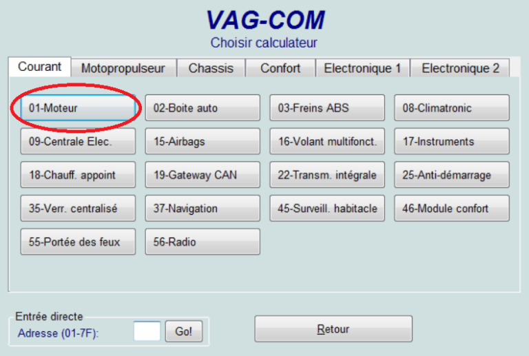 Vagcom moteur